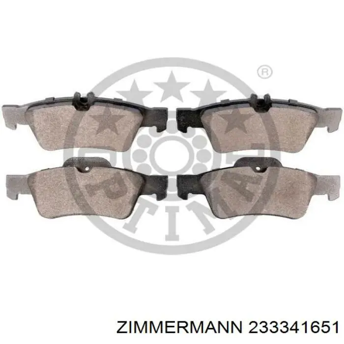 Задние тормозные колодки 233341651 Zimmermann