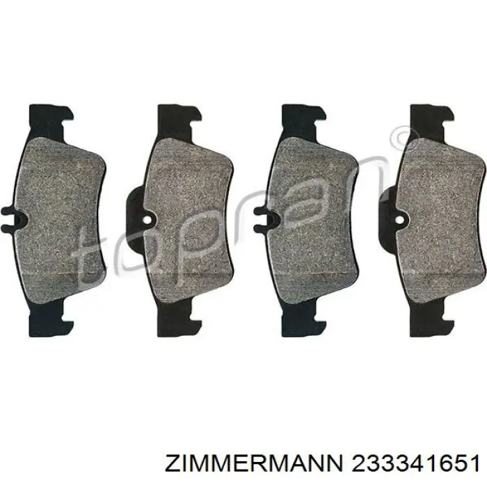 Задние дисковые колодки Zimmermann 233341651