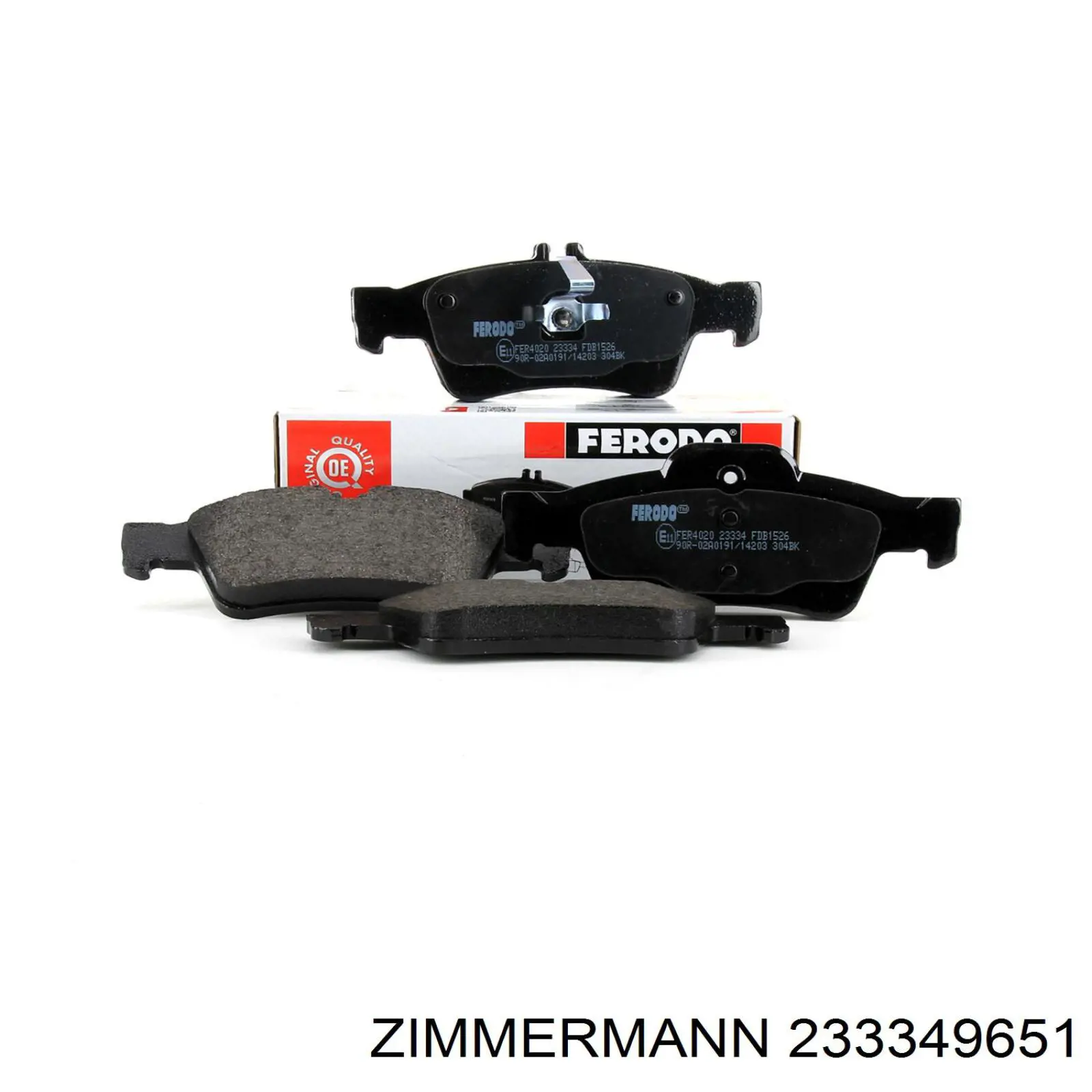 Купить 233349651 Zimmermann Колодки тормозные задние, дисковые