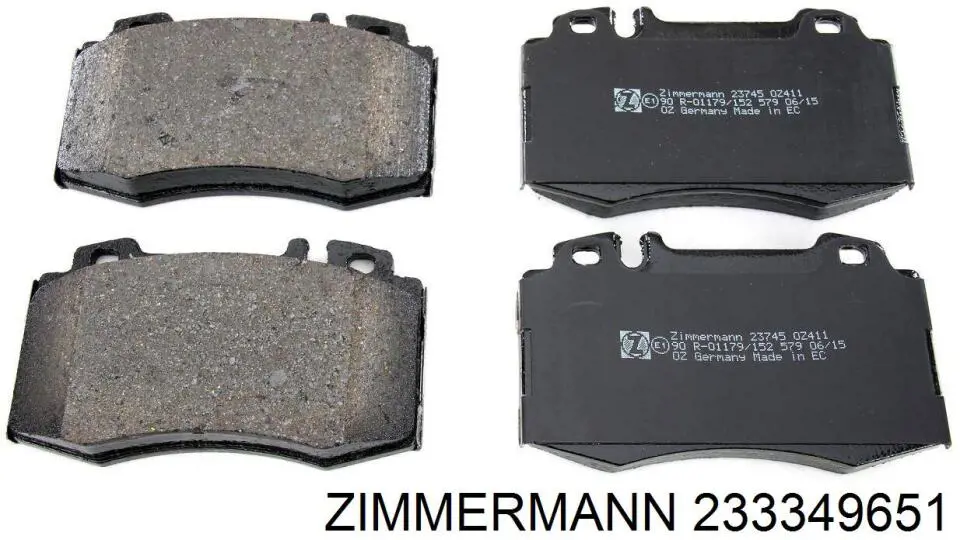 Задние тормозные колодки 233349651 Zimmermann