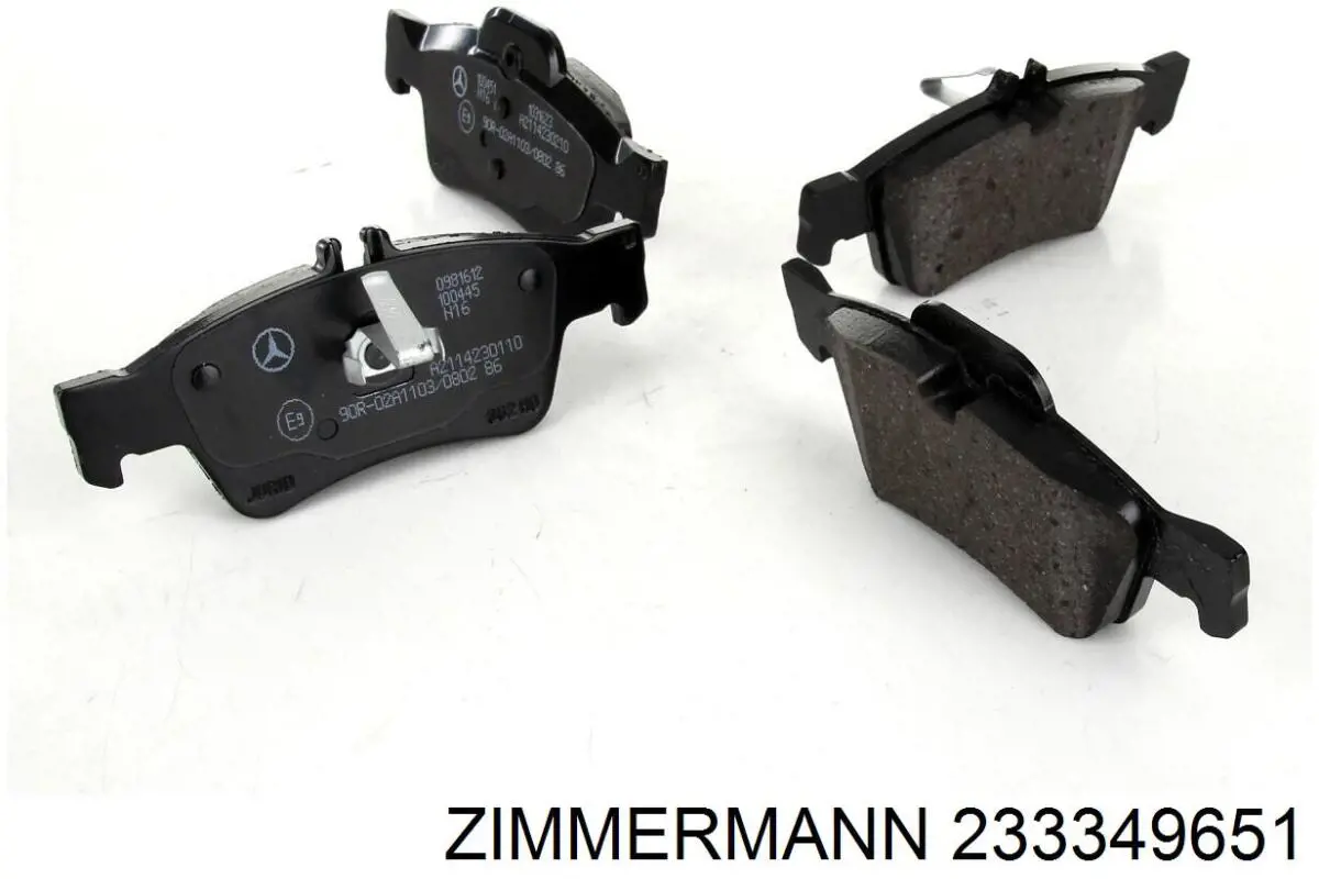 Задние тормозные колодки 233349651 Zimmermann