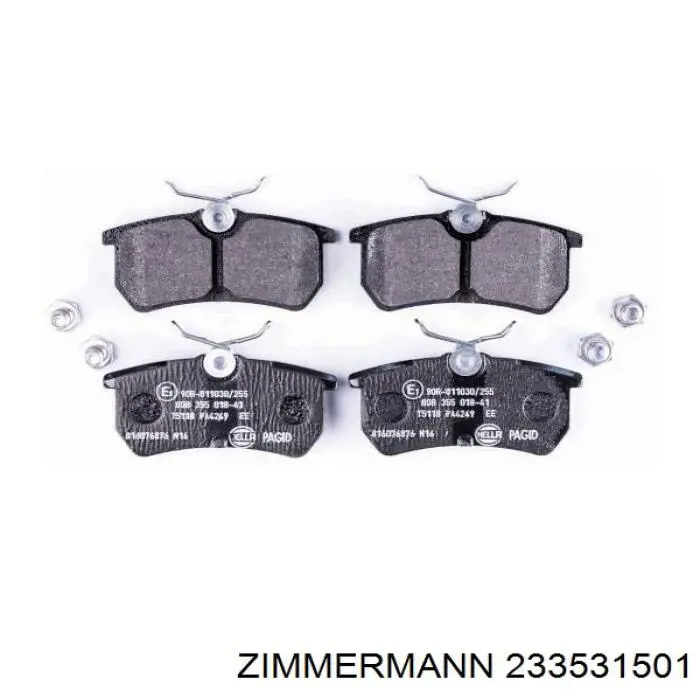 Задние дисковые колодки Zimmermann 233531501