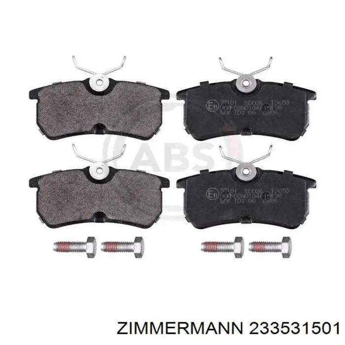 Колодки дисковые  Zimmermann 233531501 цена, от 17.85 USD