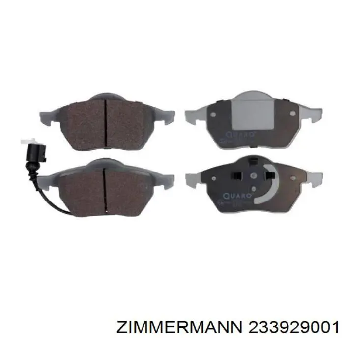Купить 233929001 Zimmermann Колодки тормозные