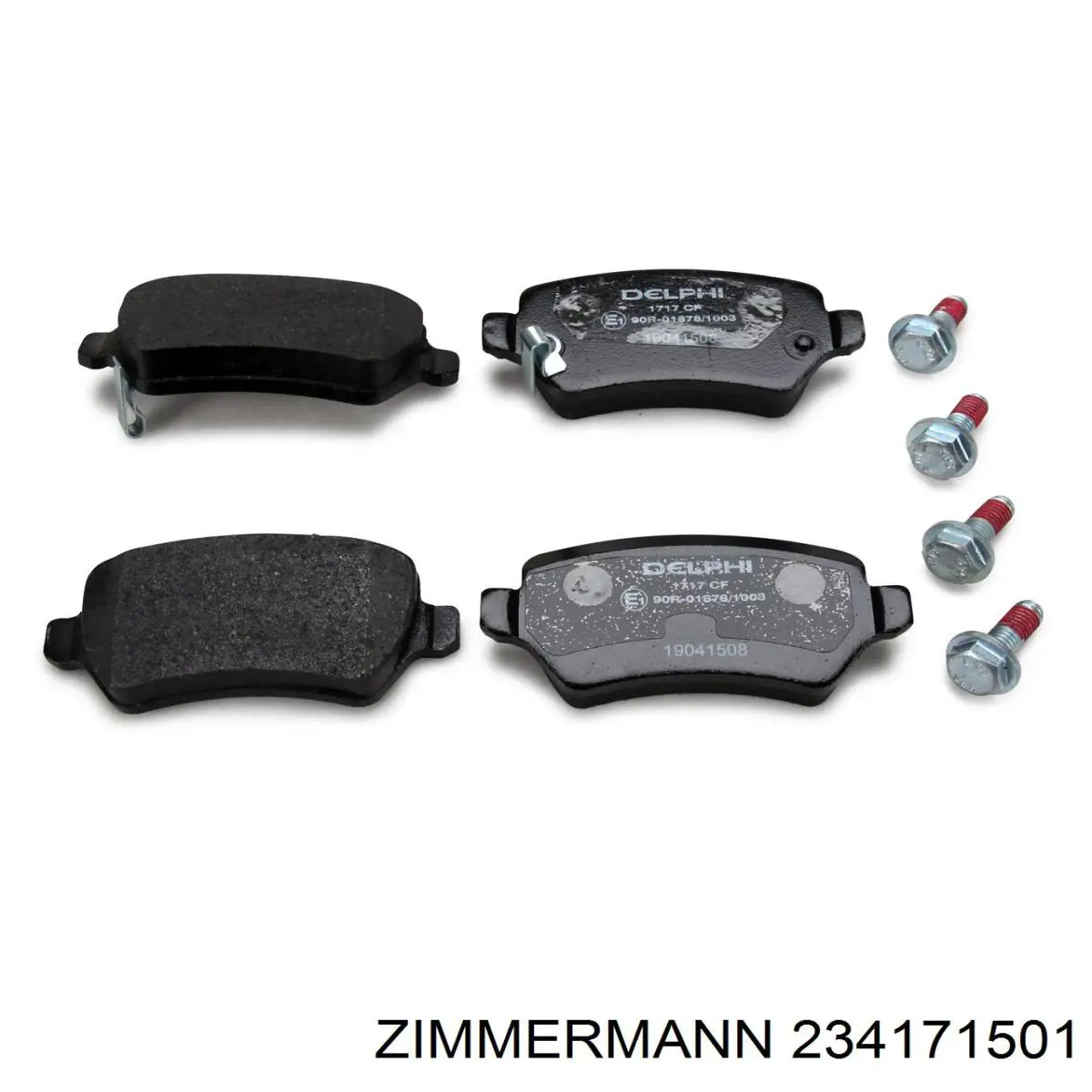 Задние дисковые колодки Zimmermann 234171501
