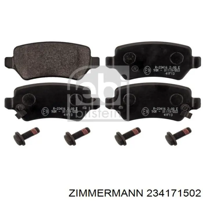 234171502 Zimmermann Колодки тормозные дисковые комплект