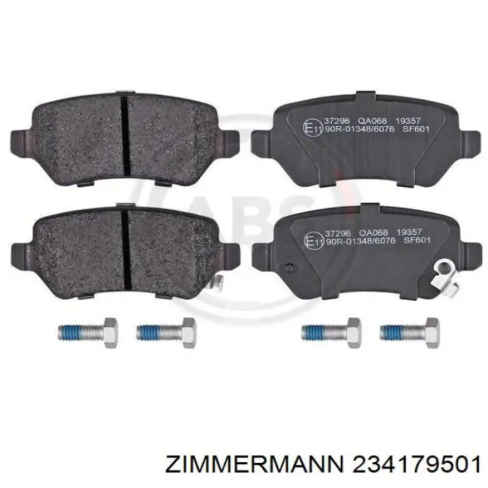 Колодки дисковые  Zimmermann 234179501 цена, от 16.65 USD