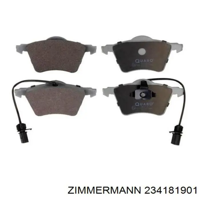 Передние тормозные колодки 234181901 Zimmermann