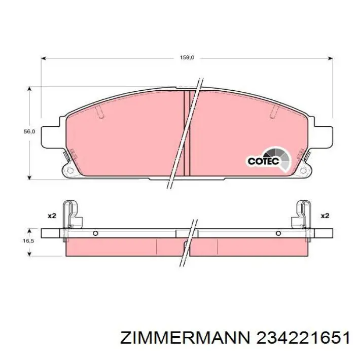 Колодки Zimmermann 234221651 цена, от 31.67 USD