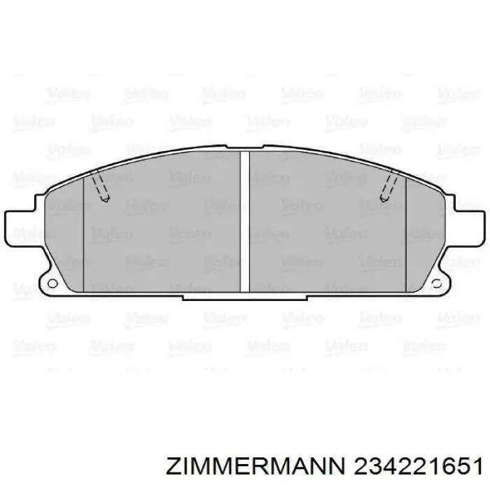 Купить 234221651 Zimmermann Колодки тормозные
