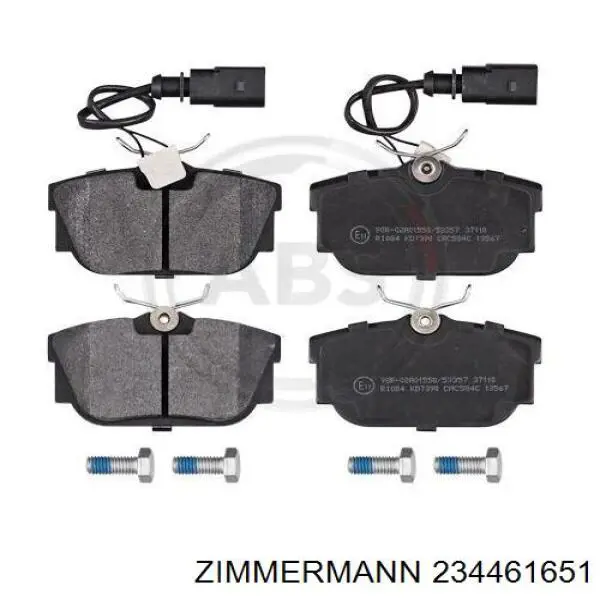 Колодки дисковые  Zimmermann 234461651 цена, от 22.57 USD