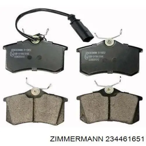 Задние тормозные колодки 234461651 Zimmermann