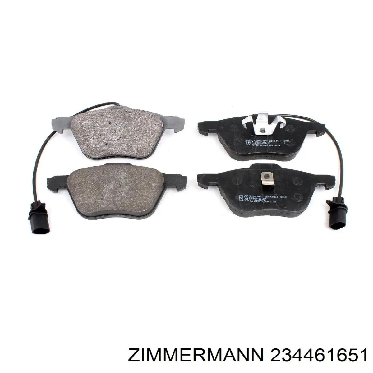 Задние тормозные колодки 234461651 Zimmermann