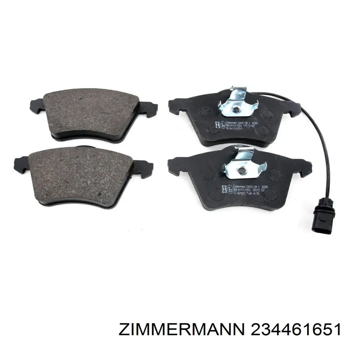 Задние дисковые колодки Zimmermann 234461651
