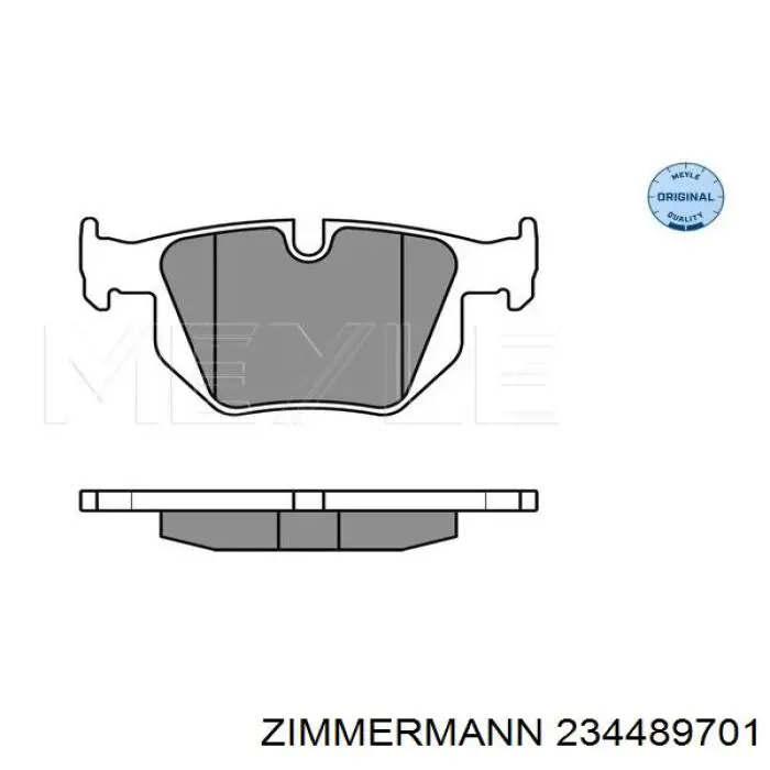 Задние тормозные колодки 234489701 Zimmermann