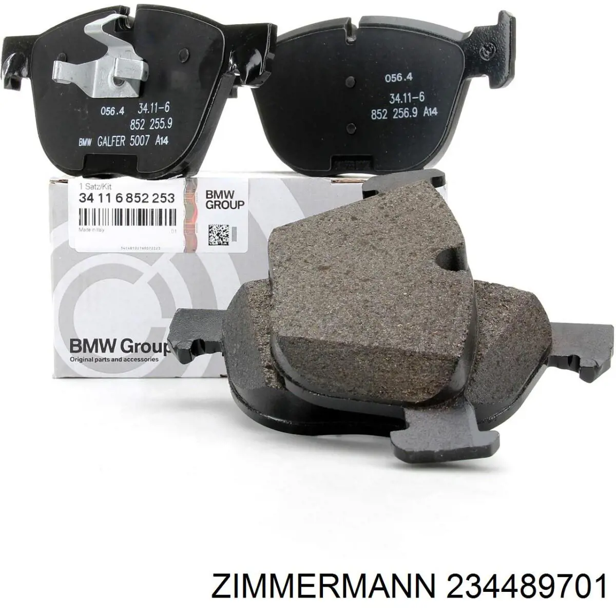 Купить 234489701 Zimmermann Колодки тормозные задние, дисковые
