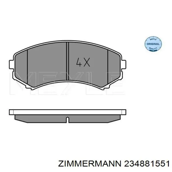 Колодки Zimmermann 234881551 цена, от 22.29 USD