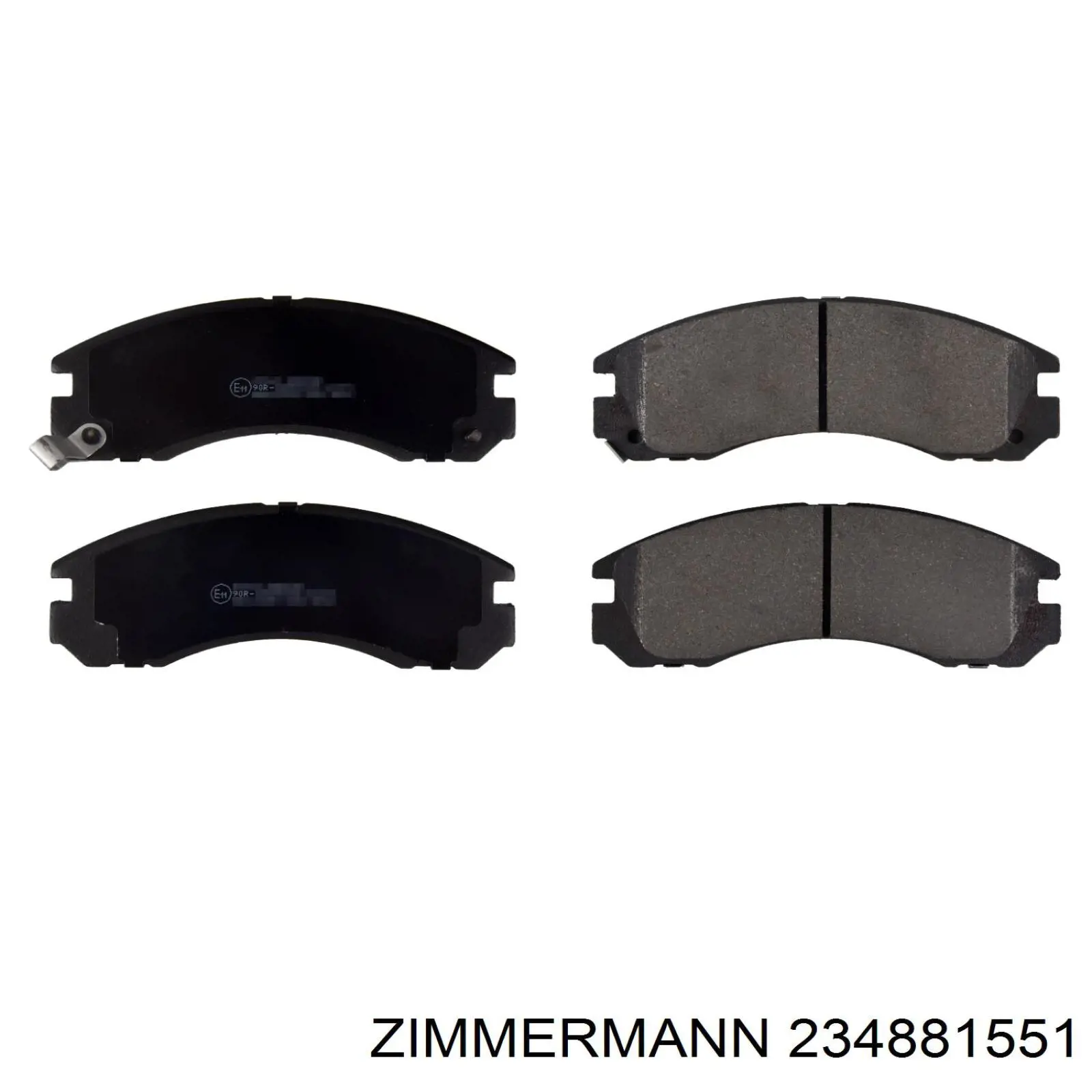 Купить 234881551 Zimmermann Колодки тормозные