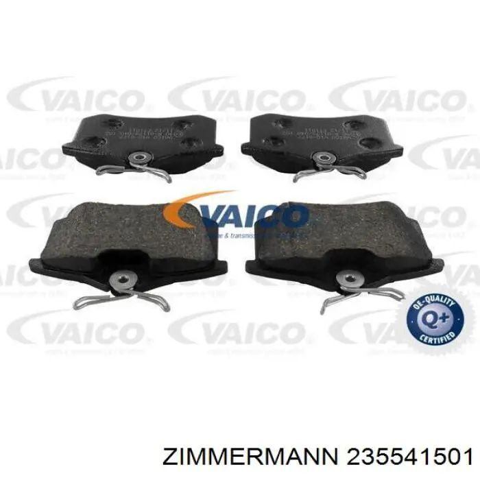 Купить 235541501 Zimmermann Колодки тормозные задние, дисковые
