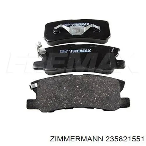 Купить 235821551 Zimmermann Колодки тормозные задние, дисковые