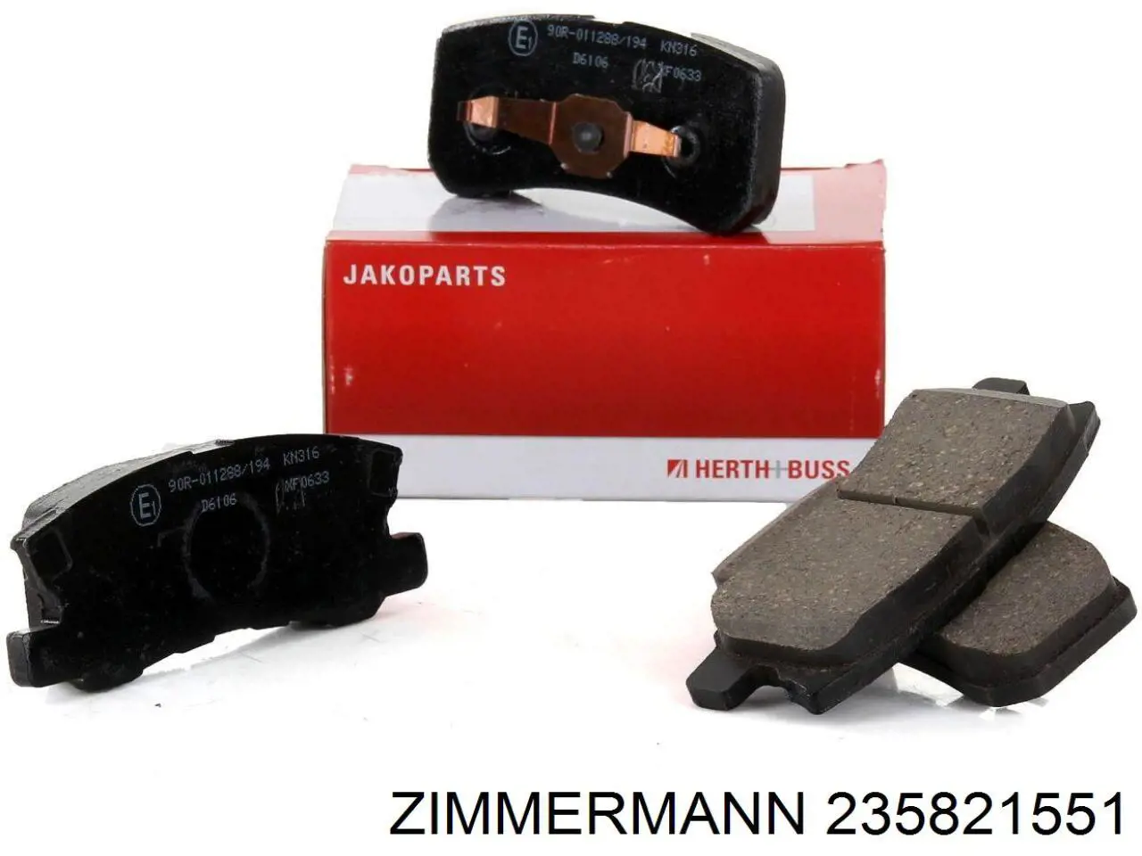 235821551 Zimmermann Колодки тормозные дисковые комплект