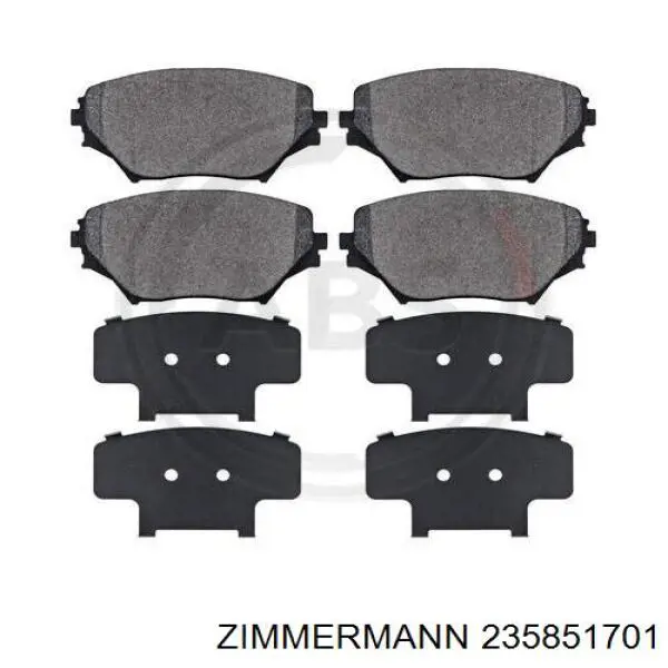 Колодки Zimmermann 235851701 цена, от 35.59 USD