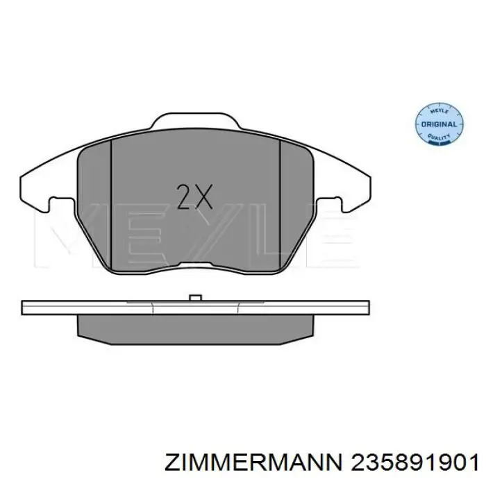 Тормозные колодки Zimmermann 235891901