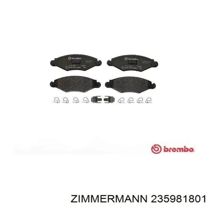 Колодки Zimmermann 235981801 цена, от 15.45 USD