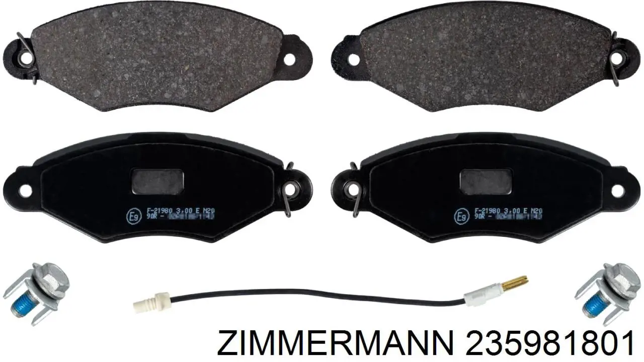 Колодки Zimmermann 235981801 цена, от 15.45 USD