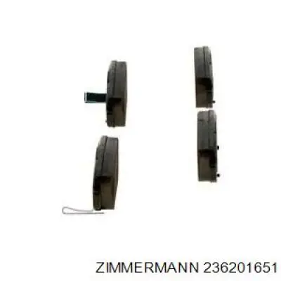 236201651 Zimmermann Колодки тормозные дисковые комплект