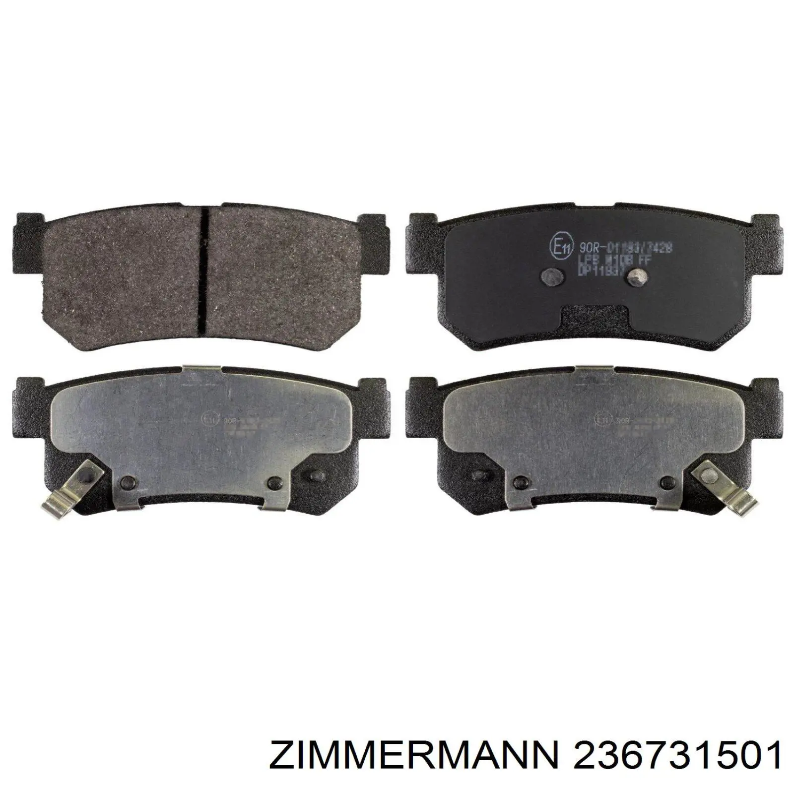 Колодки дисковые  Zimmermann 236731501 цена, от 23.55 USD