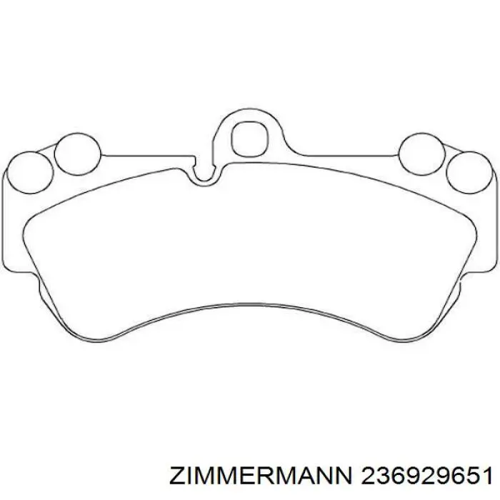 Тормозные колодки Zimmermann 236929651