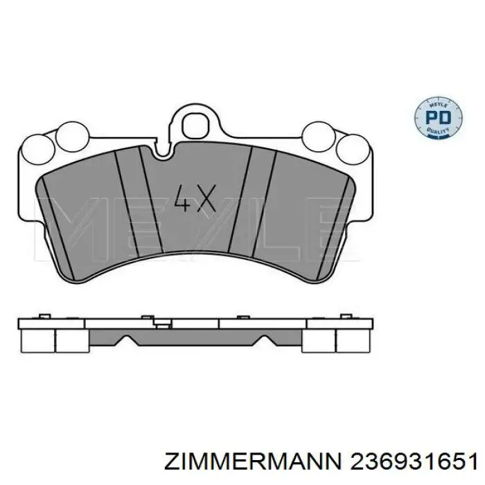 236931651 Zimmermann Колодки передние