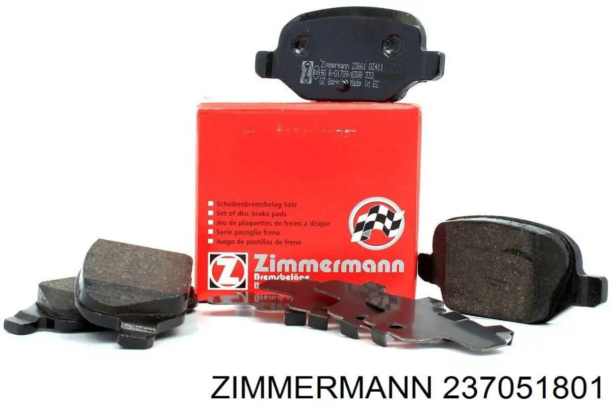 Передние тормозные колодки 237051801 Zimmermann