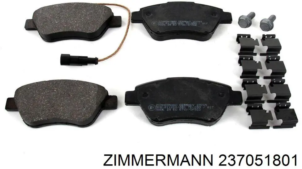 237051801 Zimmermann Колодки передние