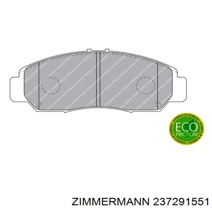 Тормозные колодки Zimmermann 237291551