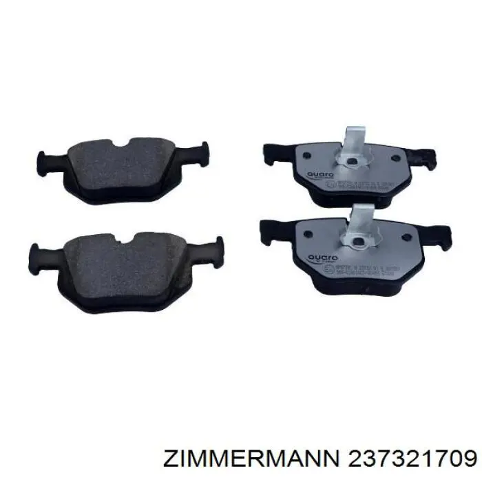 237321709 Zimmermann Колодки тормозные дисковые комплект
