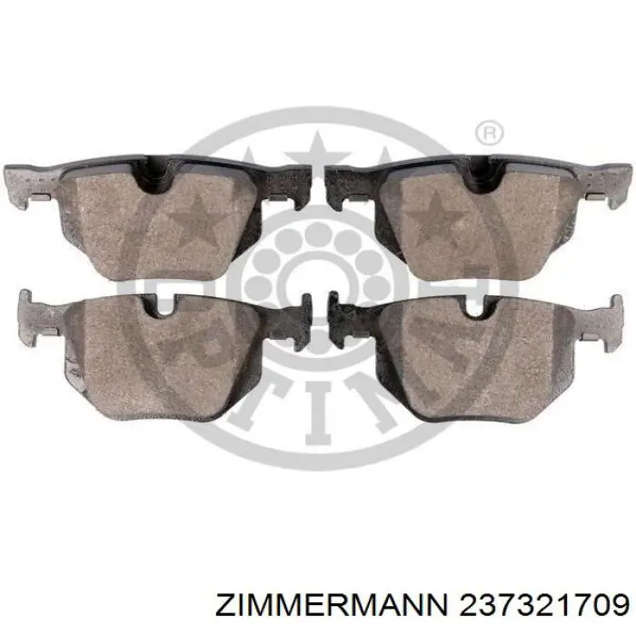Колодки дисковые  Zimmermann 237321709 цена, от 41.40 USD