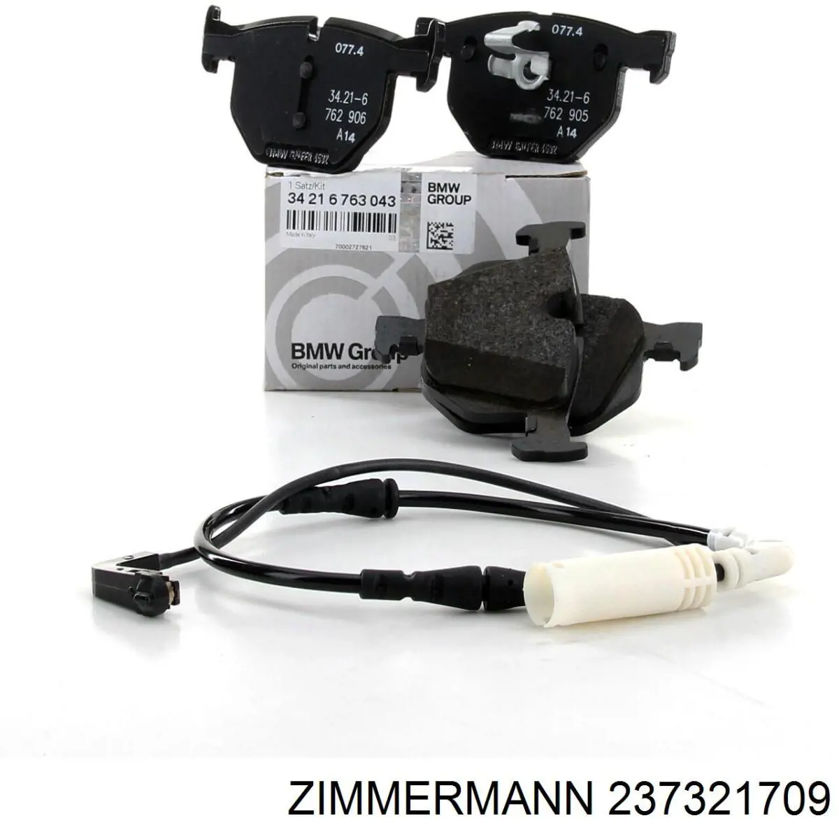 Купить 237321709 Zimmermann Колодки тормозные задние, дисковые