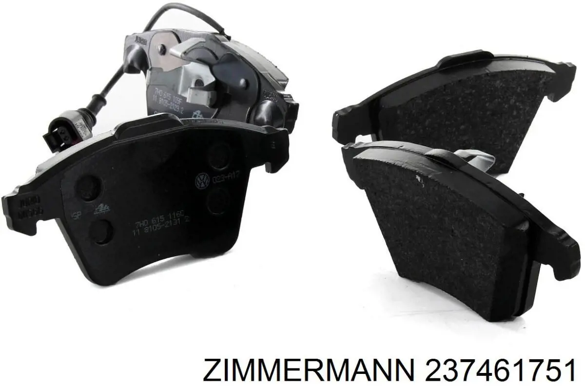 Передние тормозные колодки 237461751 Zimmermann