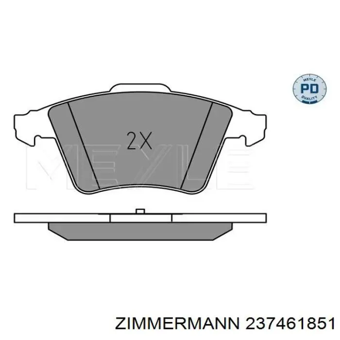 237461851 Zimmermann Колодки передние