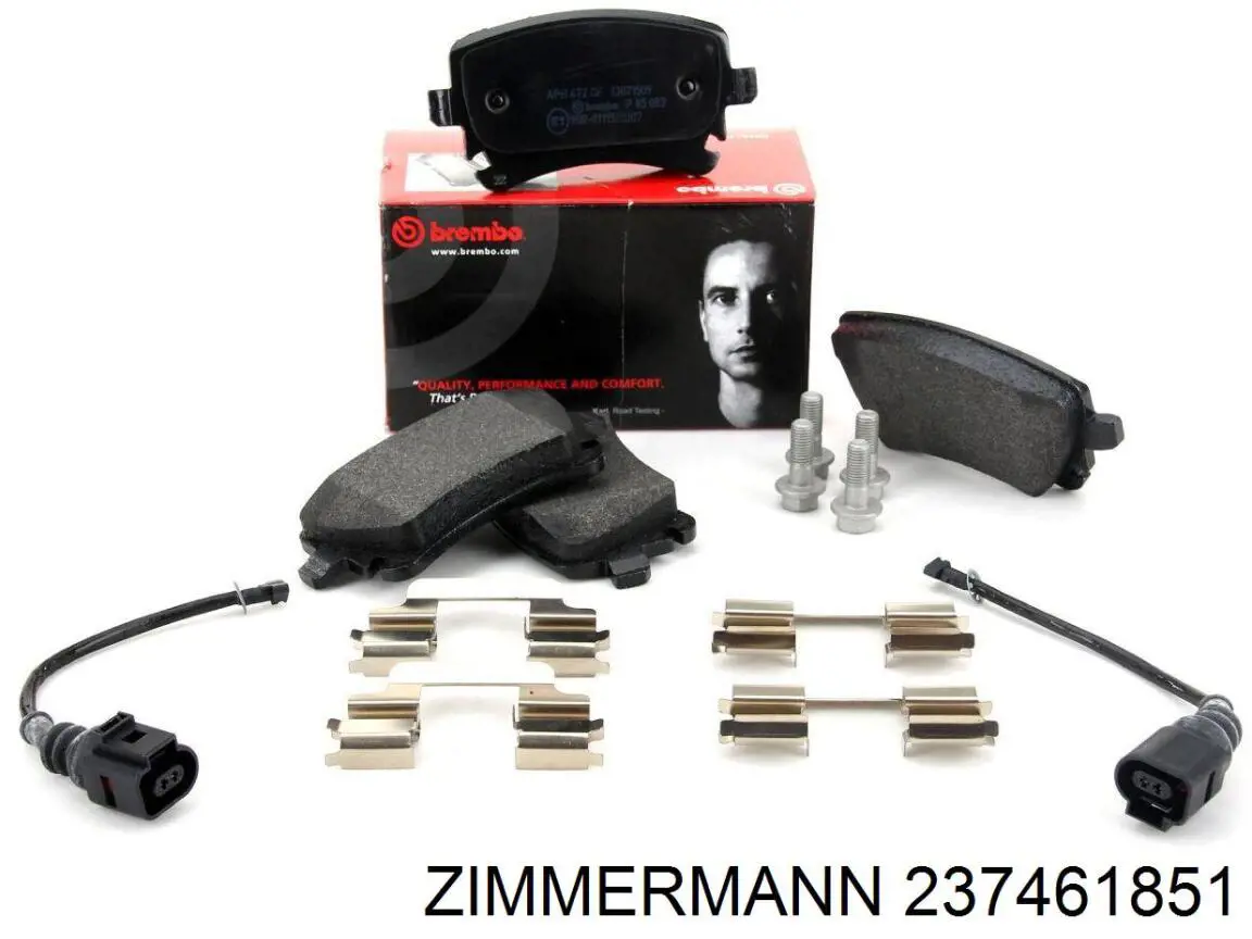 Передние тормозные колодки 237461851 Zimmermann