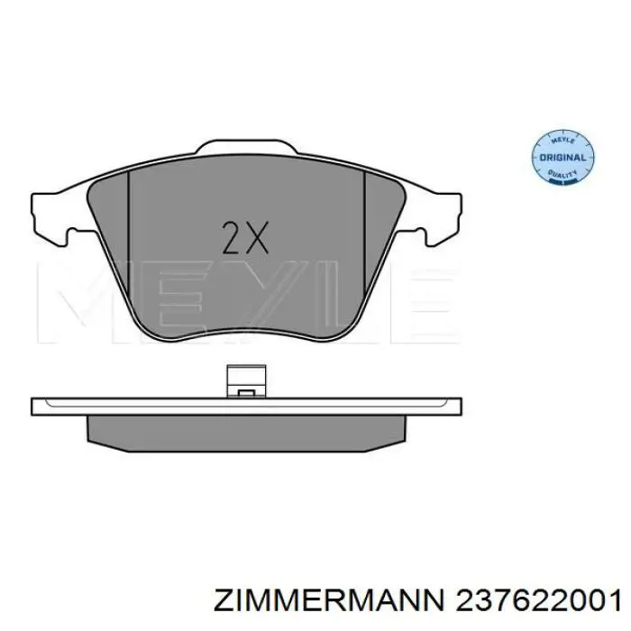 Тормозные колодки Zimmermann 237622001