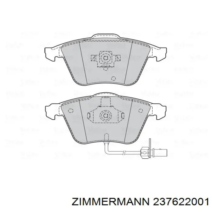 237622001 Zimmermann Колодки передние
