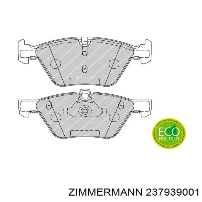 Передние тормозные колодки 237939001 Zimmermann