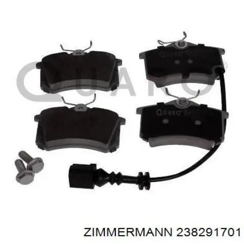 238291701 Zimmermann Колодки тормозные дисковые комплект
