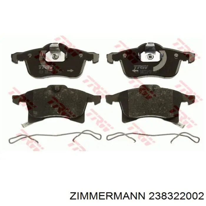 Купить 238322002 Zimmermann Колодки тормозные