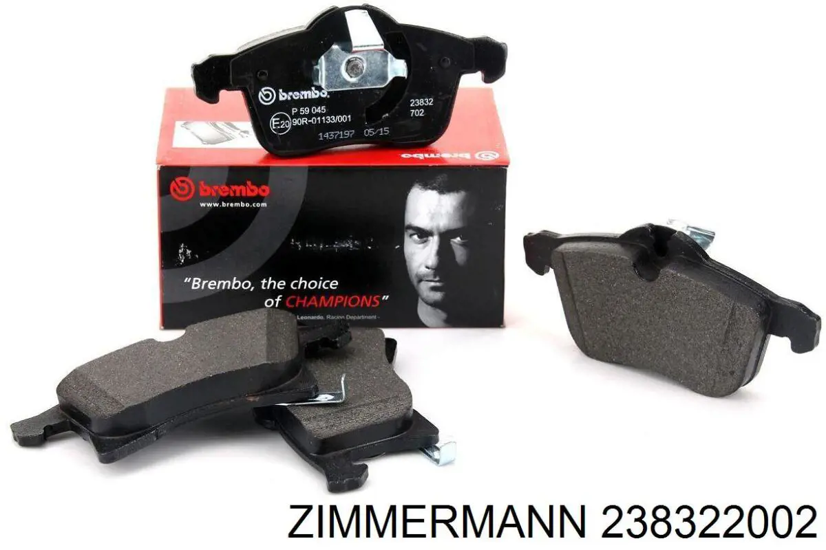 Передние тормозные колодки 238322002 Zimmermann