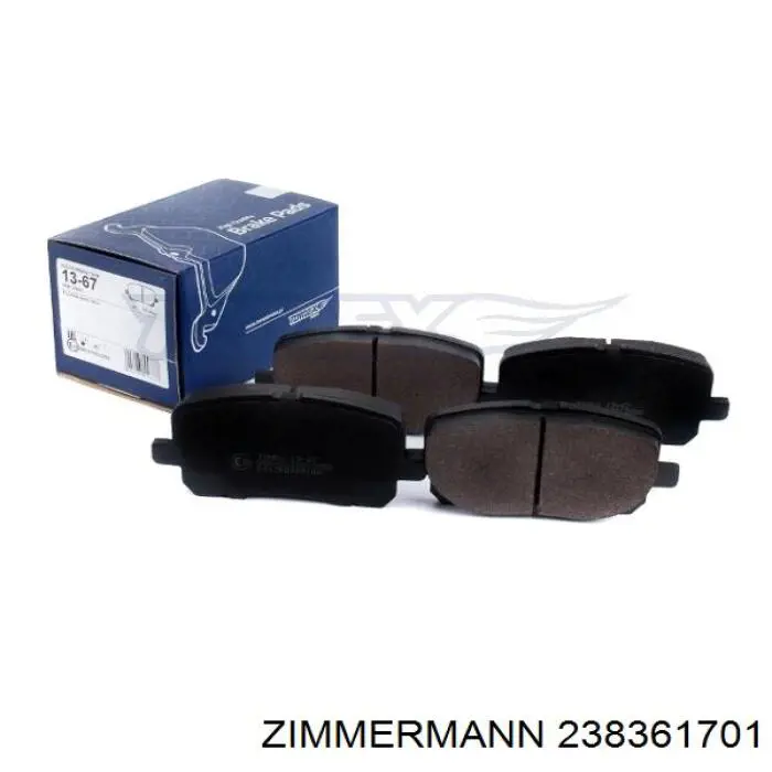 Передние тормозные колодки 238361701 Zimmermann