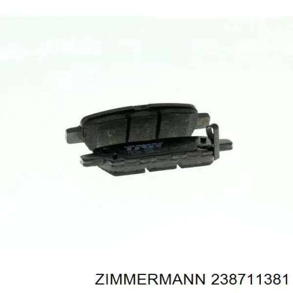 Купить 238711381 Zimmermann Колодки тормозные задние, дисковые